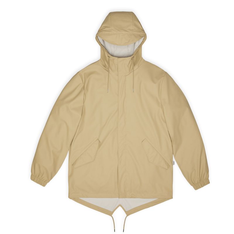 Rains unisex Fishtail Jacket W3 18010 24 SAND Clothing/Outdoor/Rains Your Sports Performance