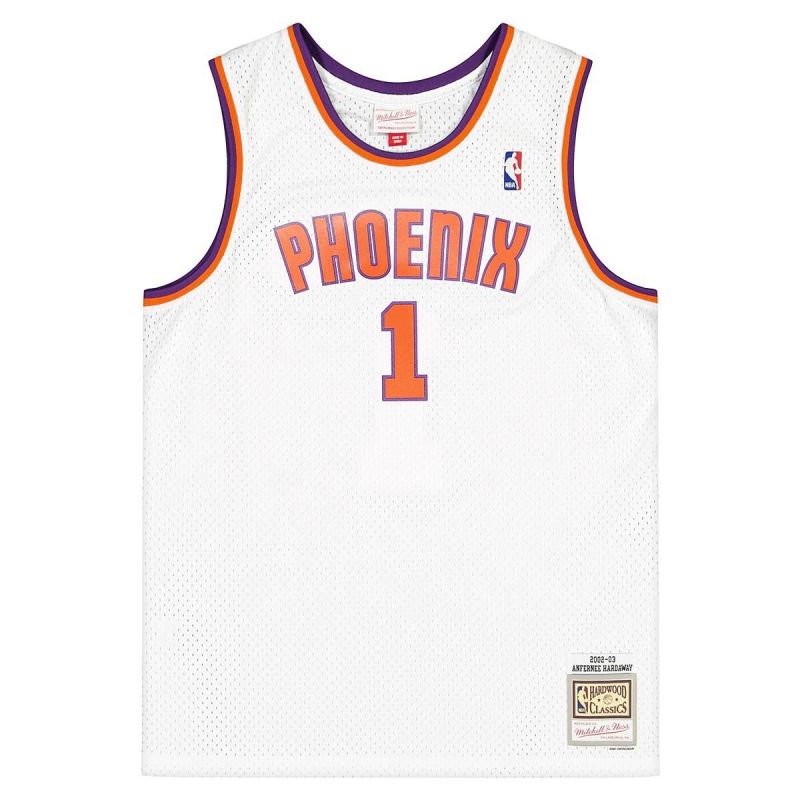 Mitchell &amp; Ness Phoenix NBA Alternate Jersey Suns 2002 Anfernee Hardaway M SMJY4443-PSU02AHAWHIT Clothing/Lifestyle/T-shirts/Mitchell & Ness Your Sports Performance