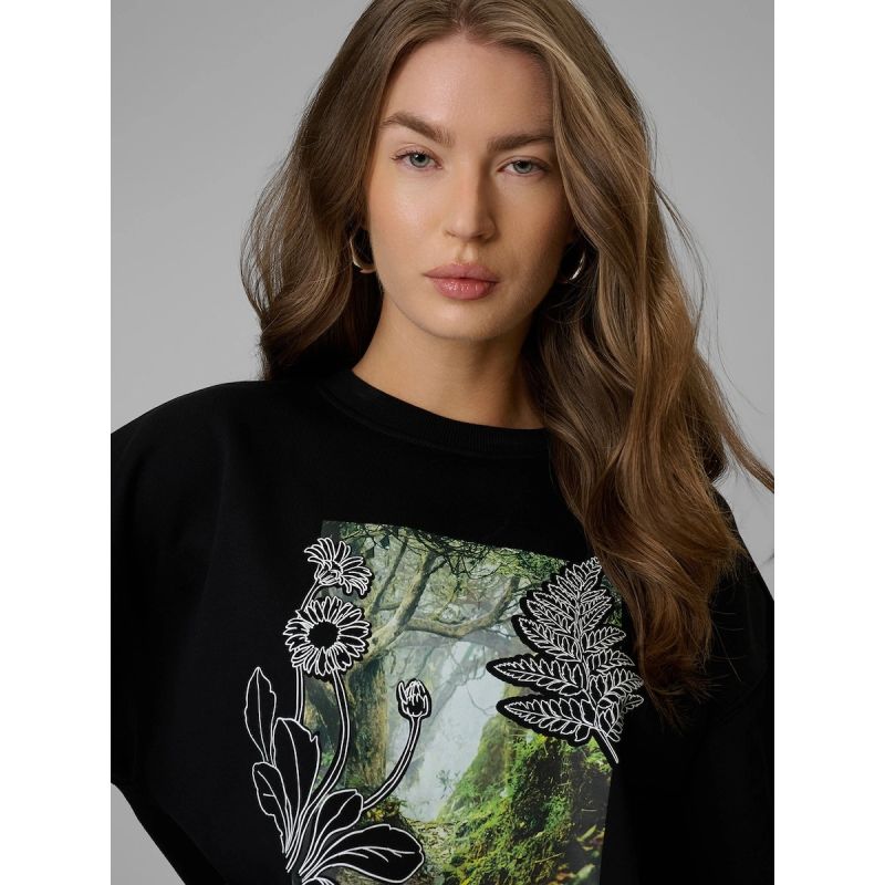 Women's loose sweatshirt without hood 4F 4FRSS26TSWSF2837-20S