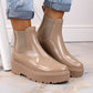 Big Star W INT1918B beige patent leather platform boots Footwear/Outdoor/Big Star Your Sports Performance