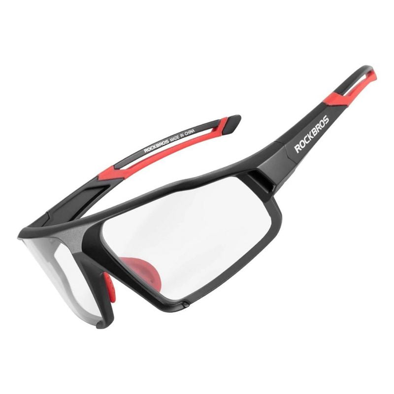 Rockbros SP216BK Photochromic UV400 Cycling Glasses - Black and Red Import z Action/Rowery i akcesoria/Okulary Your Sports Performance