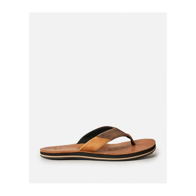 RIP CURL Oxford Leather Open Toe Turquoise Beach Flip-Flops