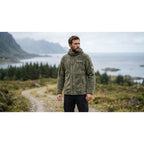 Geographical Norway UPLOAD HOOD OLIVE DB MEN 224 Men's Fleece Jacket (WY3387H/GN-OLIVE)