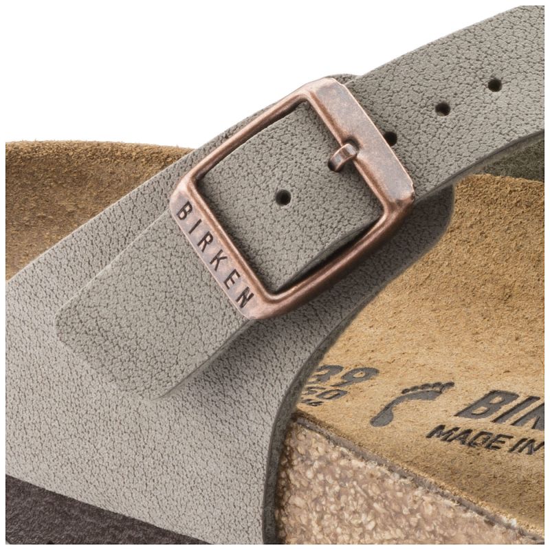 Birkenstock Gizeh Stone Birko-Flor narrow women's flip-flops for narrow feet gray (0043393) Footwear/Lifestyle/Brinkenstock/Japonki Birkenstock