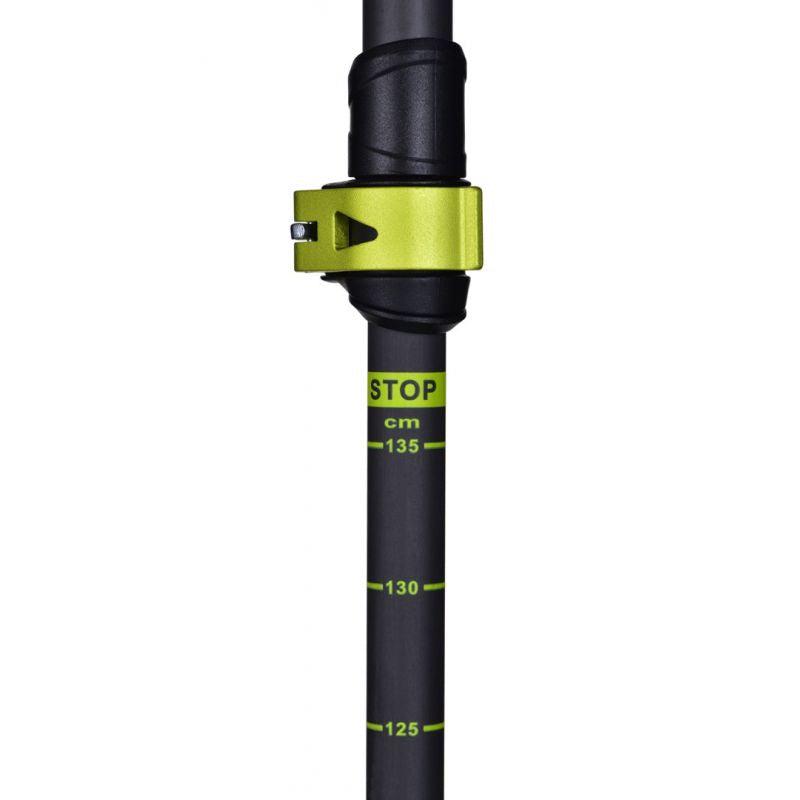 Viking Carbo Lite Trekking Poles Black/Lime Import z Action/Akcesoria sportowe i turystyczne/Kije do Nordic Walking i trekkingu Your Sports Performance