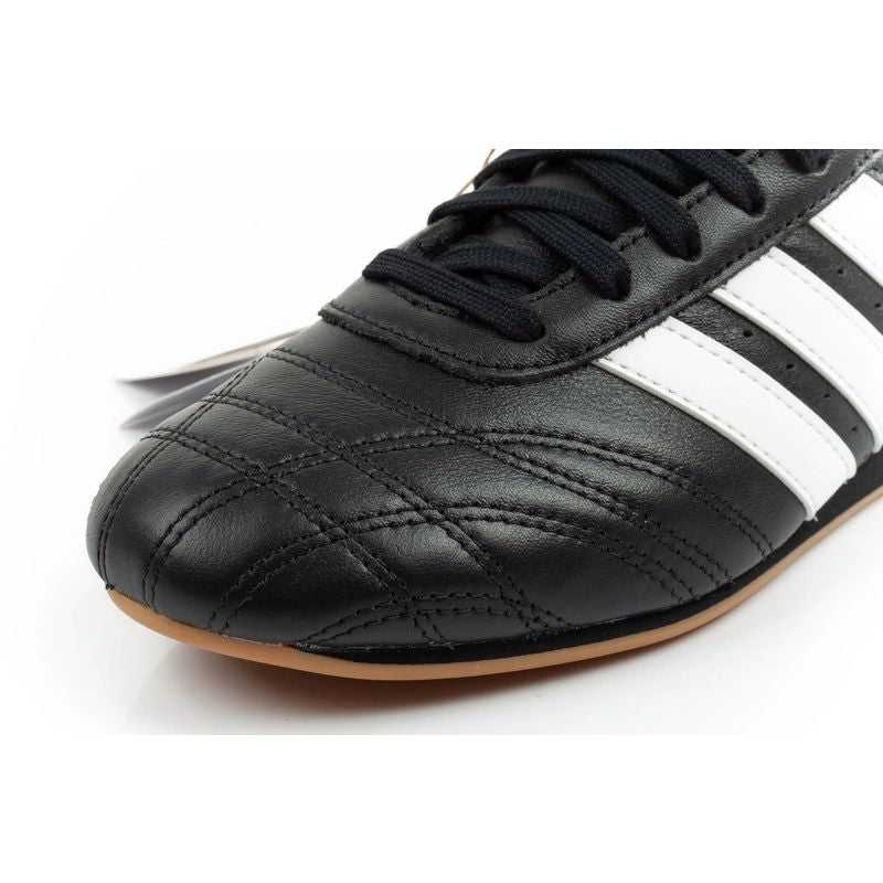 Adidas women's sports shoes Taekwondo Lace black fashionable leather adidas