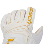Reusch Attrakt AB1 Solid Junior goalkeeper gloves white 5672003 1130