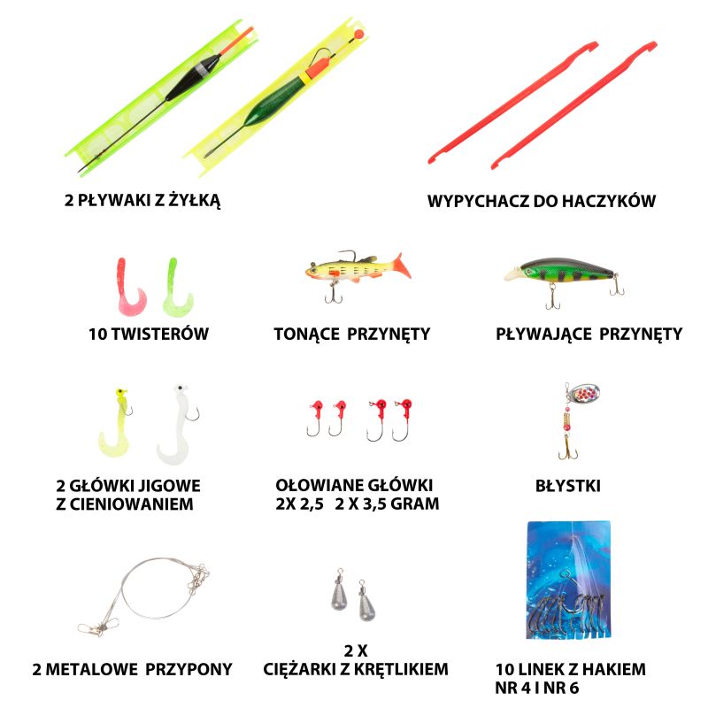 MacGyver Big Fish 41 W 1 Fishing Kit 102279 Accessories/Wędkarskie Your Sports Performance