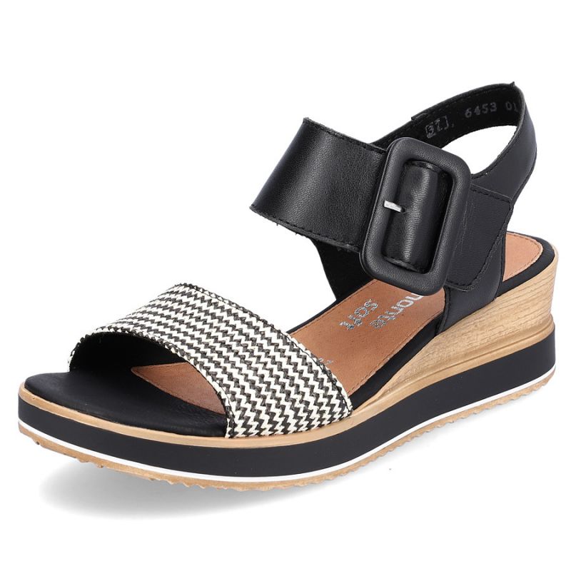 Leather wedge sandals Remonte W RKR646 Footwear/Lifestyle/Rieker Your Sports Performance