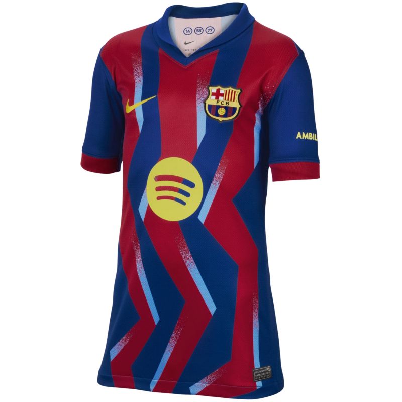Nike FC Barcelona Stadium 25/26 Kids' Navy-Red Jersey FZ1307 432