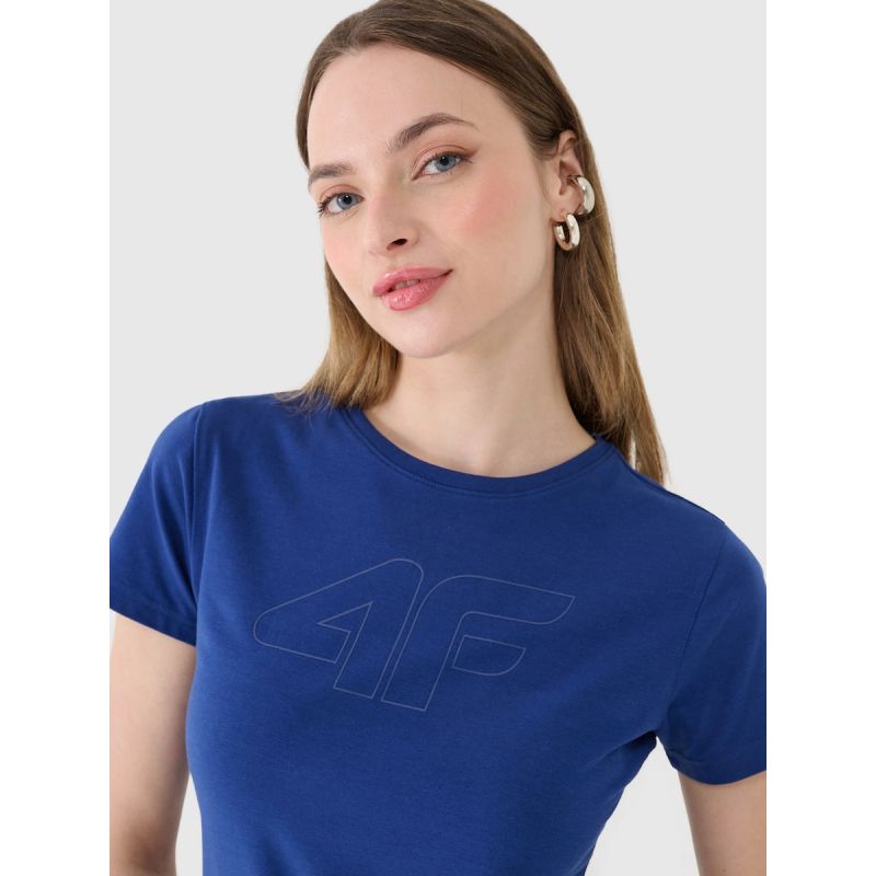 Women's slim T-shirt with print 4F 4FWMM00TTSHF2674-31S 4f