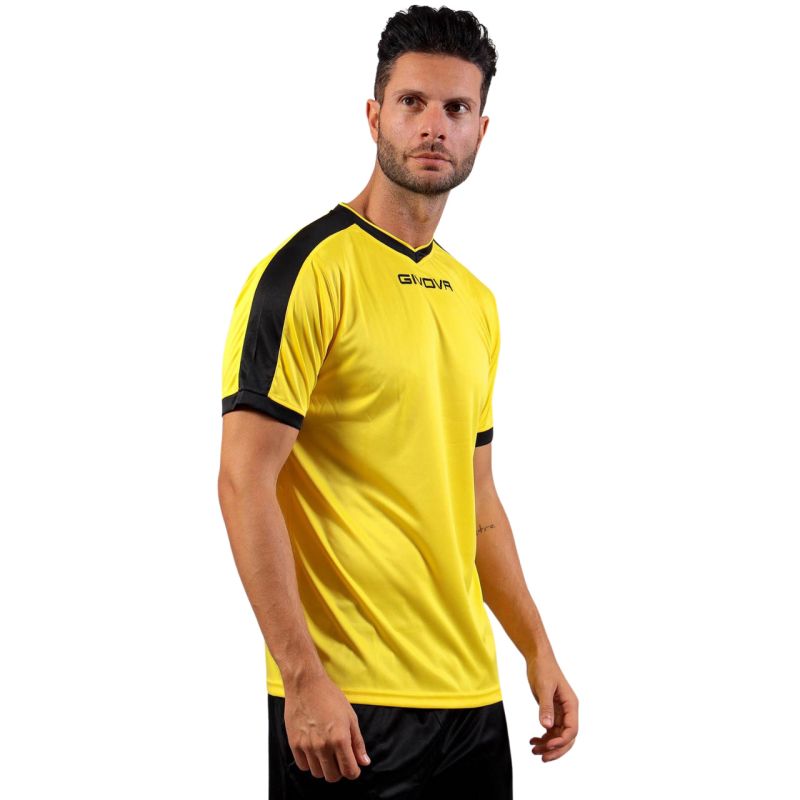 Givova Revolution Interlock T-shirt yellow and black MAC04 0710 Givova