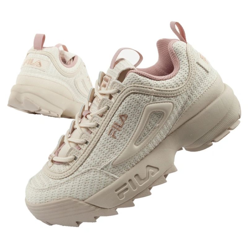 Fila Disruptor women's shoes sports sneakers fashionable beige comfortable Fila