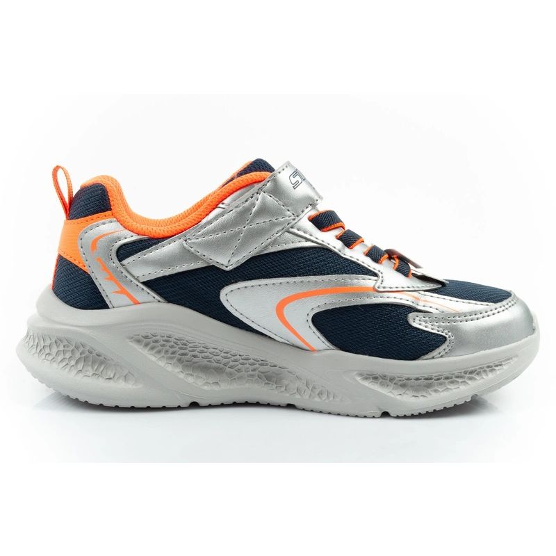 Skechers Glow Strider LED Children's Sports Shoes for Boys Silver Skechers