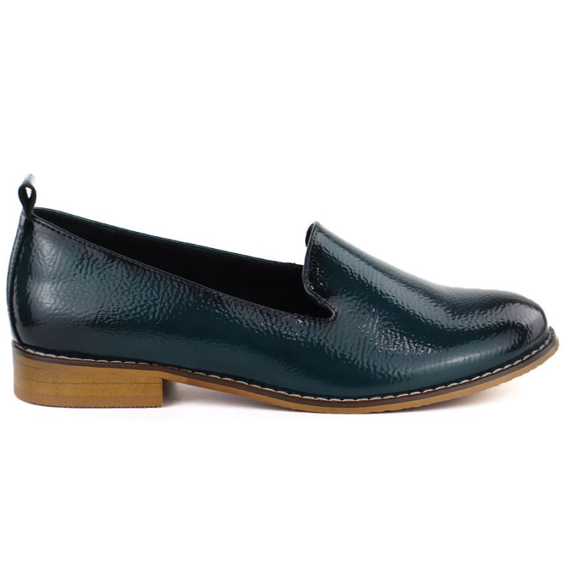 Women's patent leather shoes, navy blue, Potocki 19337 Potocki