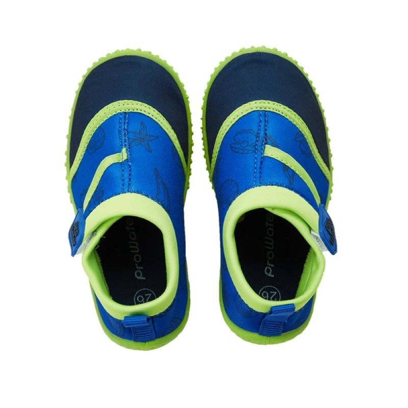 ProWater children's swimming shoes, quick-drying, non-slip, blue, green