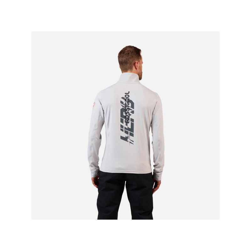 ROSSIGNOL Men's Hero Mid Layer Stretch Jkt Sweatshirt Gray