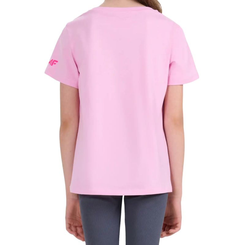 T-shirt for girls 4F F2938 light pink 4FJWSS26TTSHF2938 56S