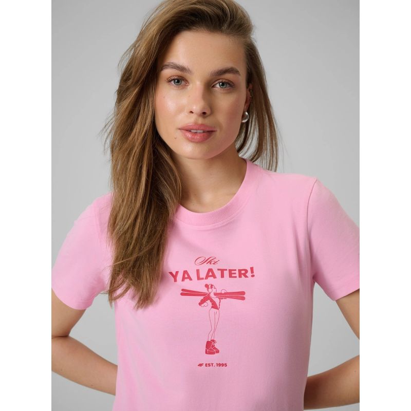 Women's regular printed T-shirt 4F 4FRSS26TTSHF3448-56S 4f