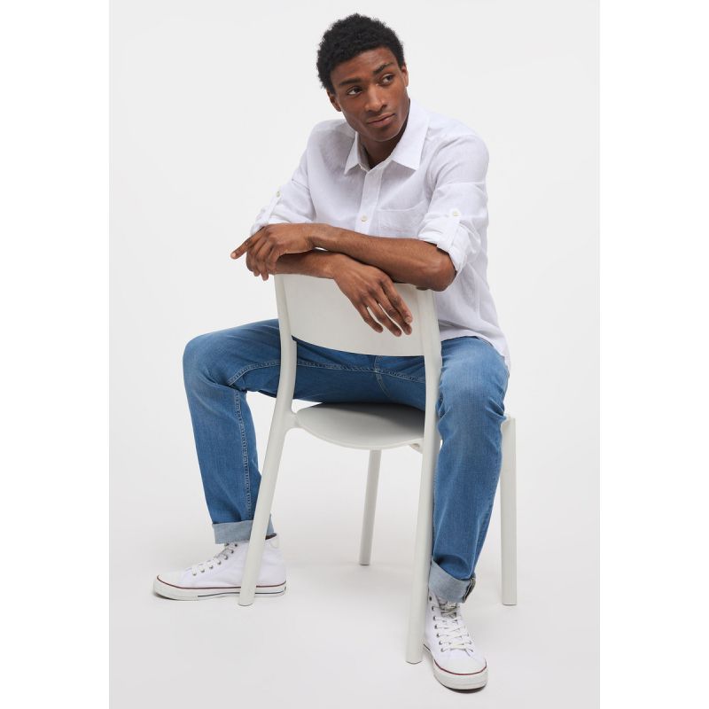 Mustang Clemens Linen Cotton shirt M 1014356-2045 Clothing/Lifestyle/T-shirts/Mustang Your Sports Performance