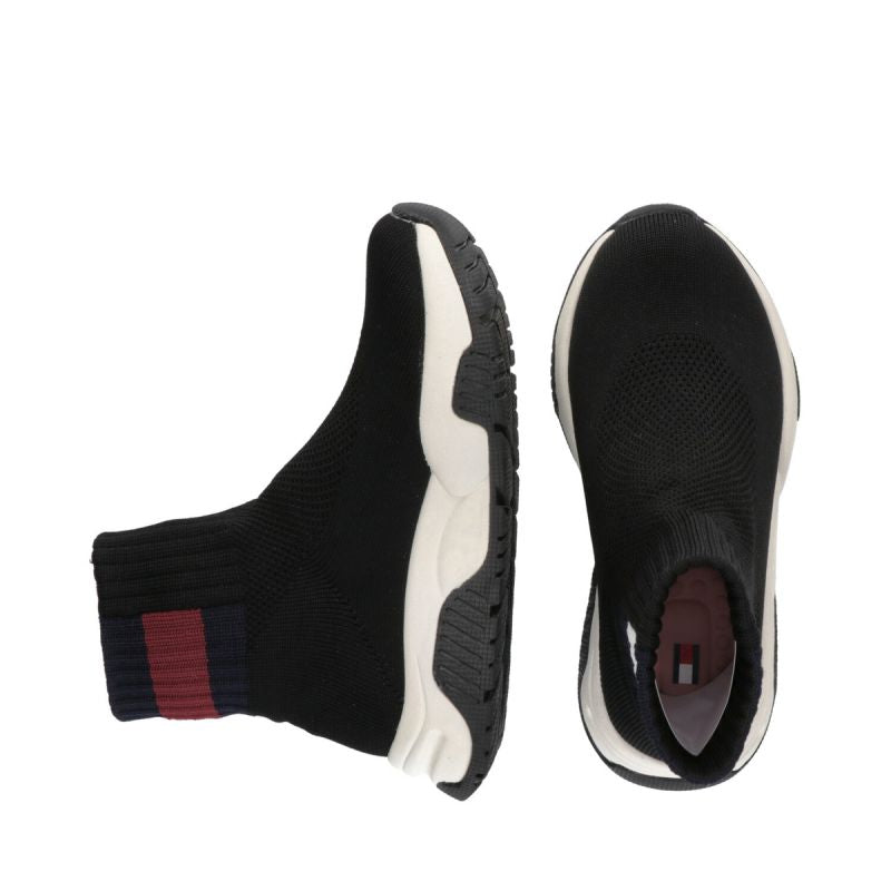 Tommy Hilfiger Sock Sneaker Black W shoes T3A9-33007-0702999-999 Footwear/Lifestyle/Tommy Hilfiger Tommy Hilfiger