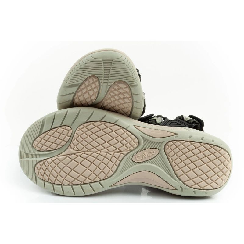 CMP Hamal women's sandals with Velcro fastening and trekking sole, green CMP