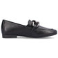 Comfortable leather shoes with a chain Remonte W RKR645, black