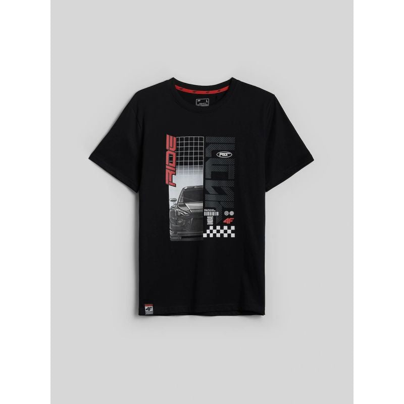 Men's regular printed T-shirt 4F 4FRAW26TTSHM4447-20S