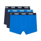 Puma men's boxer shorts 3 pack navy blue, blue 947130 06