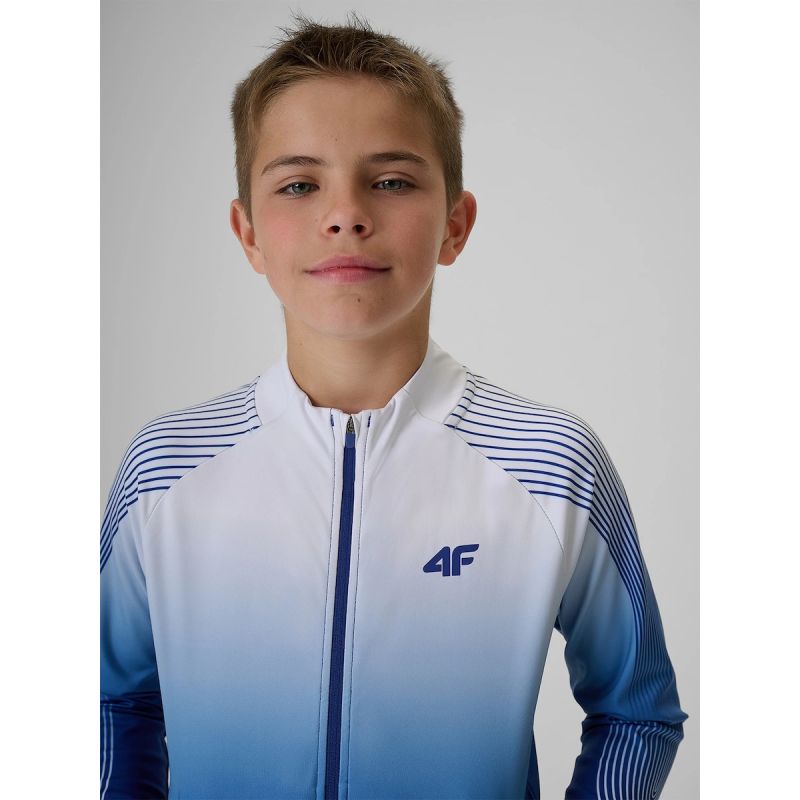 Regular sports sweatshirt without hood for boys 4F 4FJRSS26TFSWM1043-90A
