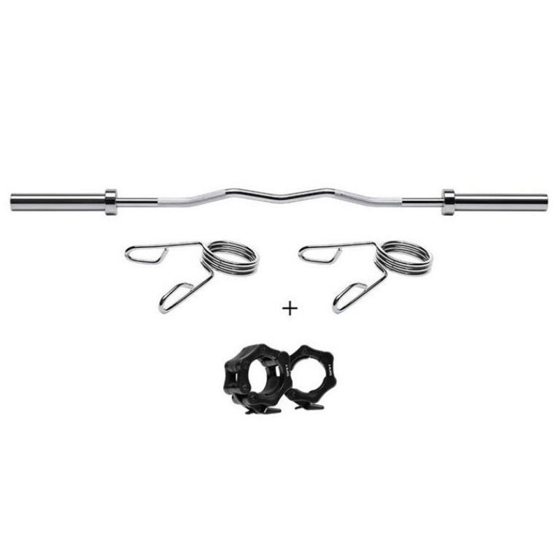 Olympic bar 13.5 kg / 1500 mm with HMS GOL200 clamps In preparation Your Sports Performance