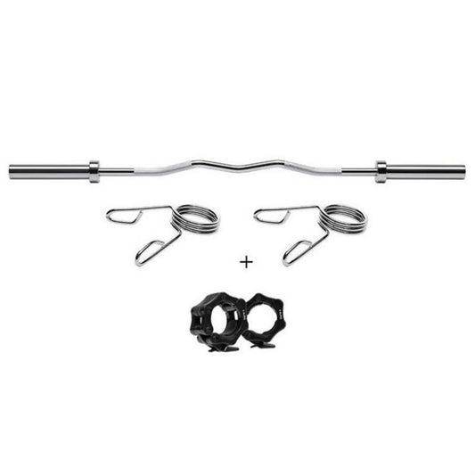 Olympic bar 13.5 kg / 1500 mm with HMS GOL200 clamps In preparation Your Sports Performance