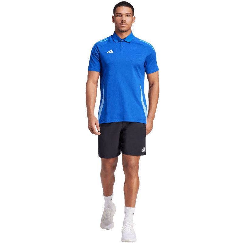 Adidas Tiro 24 Competition Polo men's T-shirt, blue IR7566 Clothing/Football Adidas
