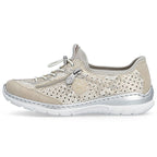 Women's sports shoes, openwork gold, Rieker L3252-92 Rieker