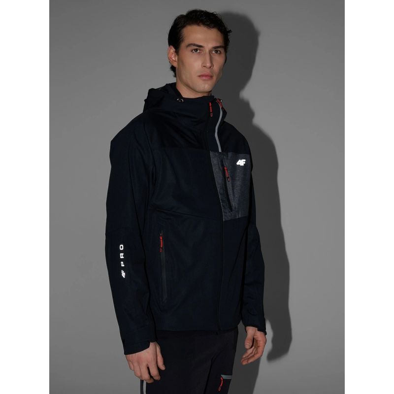 Windproof softshell jacket 4F PRO 10000 membrane men's 4F 4FWSS26TSOFM541-20S 4f