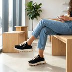 Leather platform sneakers black Filippo DP7498