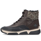 Waterproof Women’s Brown Platform Ankle Boots Rieker 45956-25
