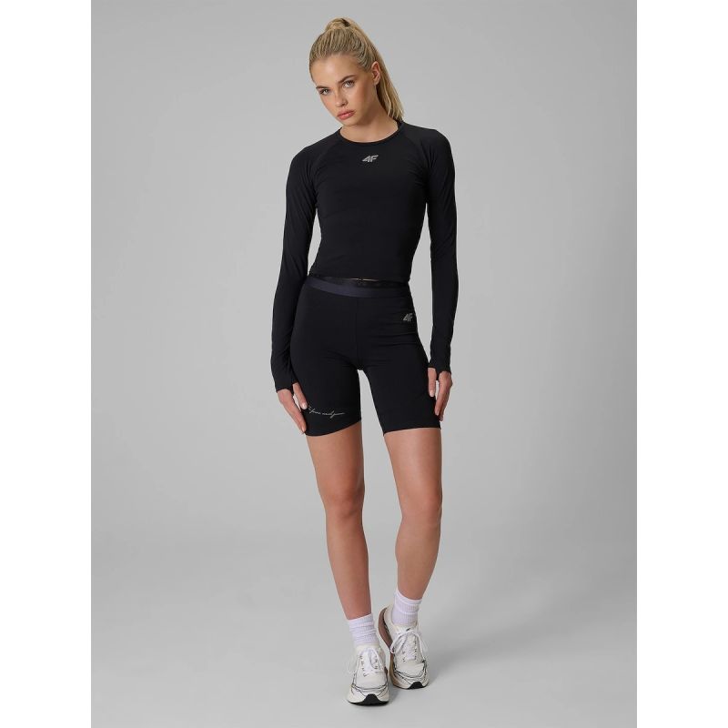 Women's training longsleeve slim quick-drying 4F 4FWAW26TFLOF595-20S