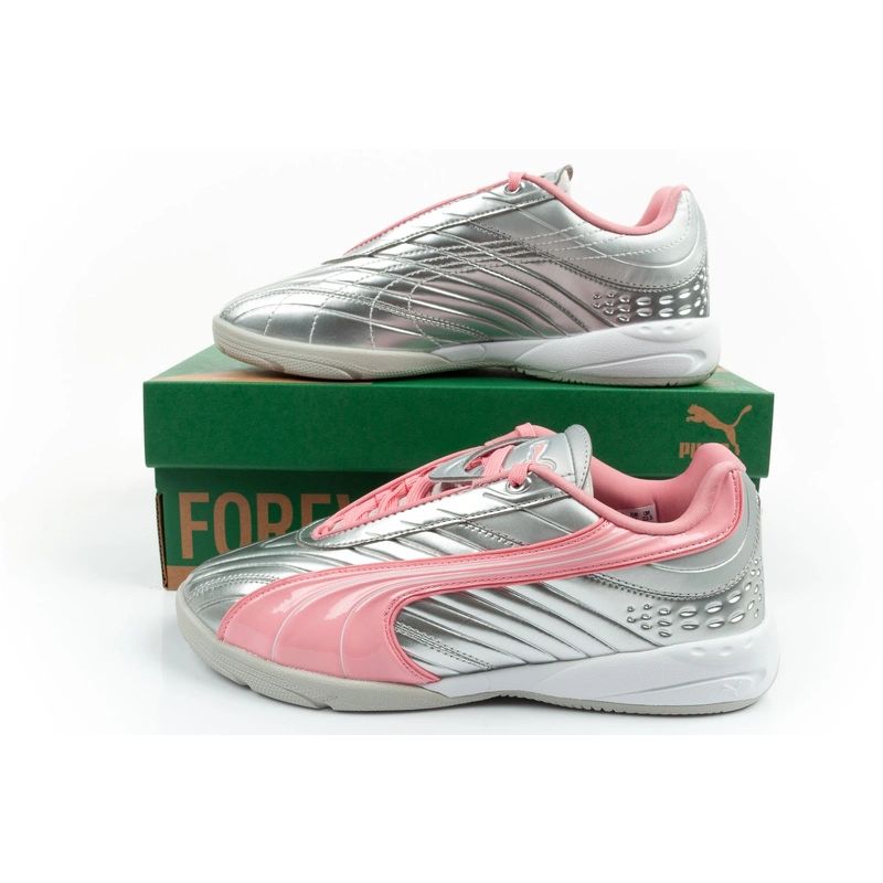 Puma sports shoes sneakers youth V-S2 Goalgetter fashionable silver Puma