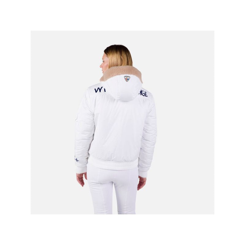 Rossignol W Yety Fleecy Bomber Jacket Jkt White Rossignol