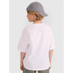 Plain Oversized Boys' T-Shirt 4F 4FJWAW25TTSHM2411-10S