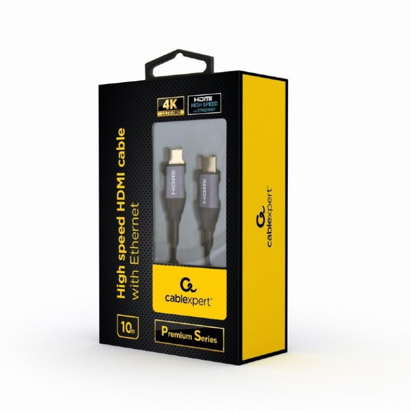 GEMBIRD Premium Series Cable CCBP-HDMI-10M (HDMI M - HDMI M; 10m; black) Kable i adaptery/Kable HDMI Your Sports Performance