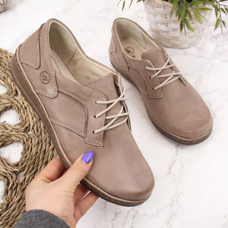 Helios W 715 comfortable leather shoes, beige Footwear/Lifestyle Your Sports Performance