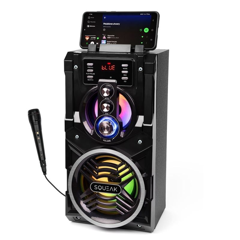 SQUEAK BEATBOXER BLUETOOTH 5.1 SPEAKER - BLUETOOTH SPEAKER WITH KARAOKE, FM RADIO, MICROSD, AUX AND USB SQ1000 In preparation Your Sports Performance