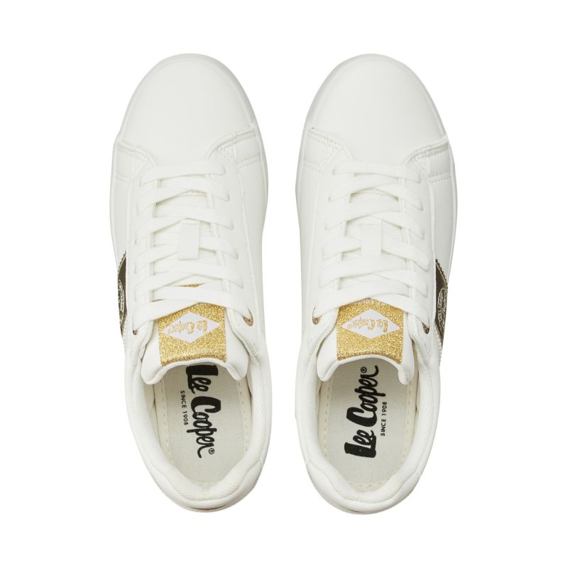 Lee Cooper Women's Shoes White and Gold LCW-26-31-4365LA