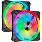 Corsair | QL Series Dual 140mm PWM Fan Kit with CORE Lighting Node | QL140 RGB Lighting | Case Fan Chłodzenie/Chłodzenie - wentylatory Your Sports Performance