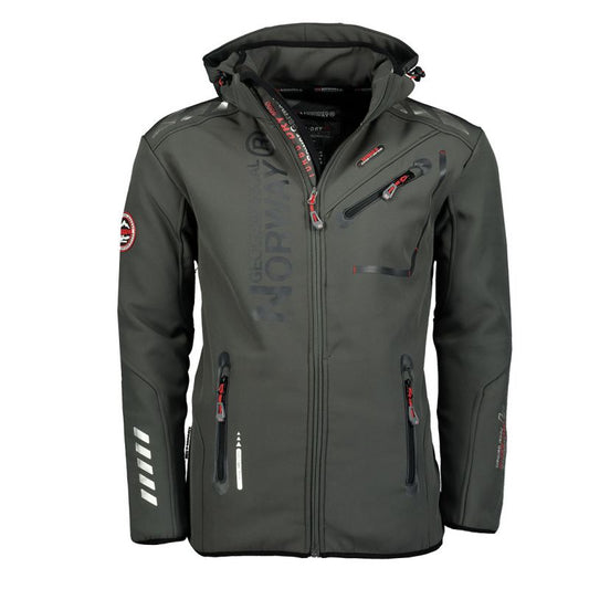 Geographical Norway Royaute ASSOR B MEN 068 M WW1975H/GN/Dark Gray / Black softshell jacket Clothing/Outdoor/Adler Your Sports Performance