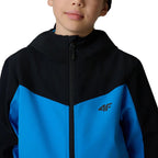 Boy's softshell jacket 4F M477 blue 4FJWSS26TSOFM477 33S