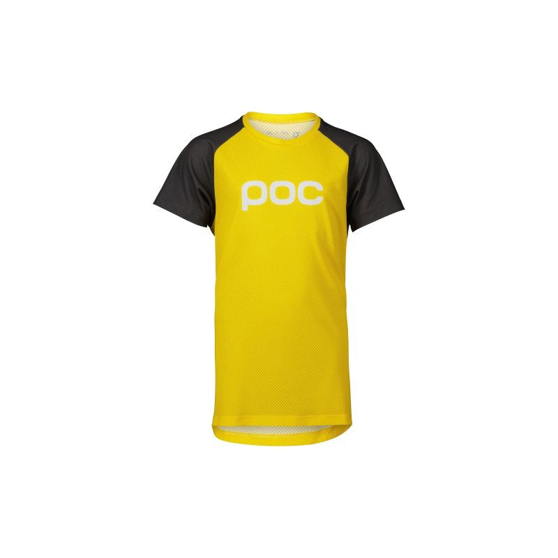 POC Y's Essential MTB Tee Kids T-Shirt Yellow Gray Import z PMSport Your Sports Performance