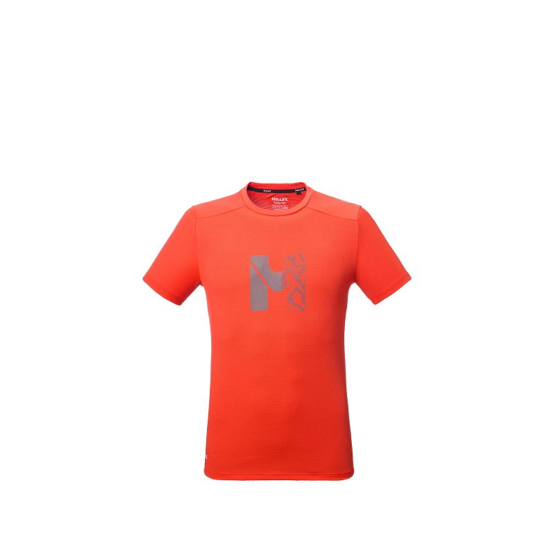 MILLET Kamet Map Ts Ss M men's t-shirt red